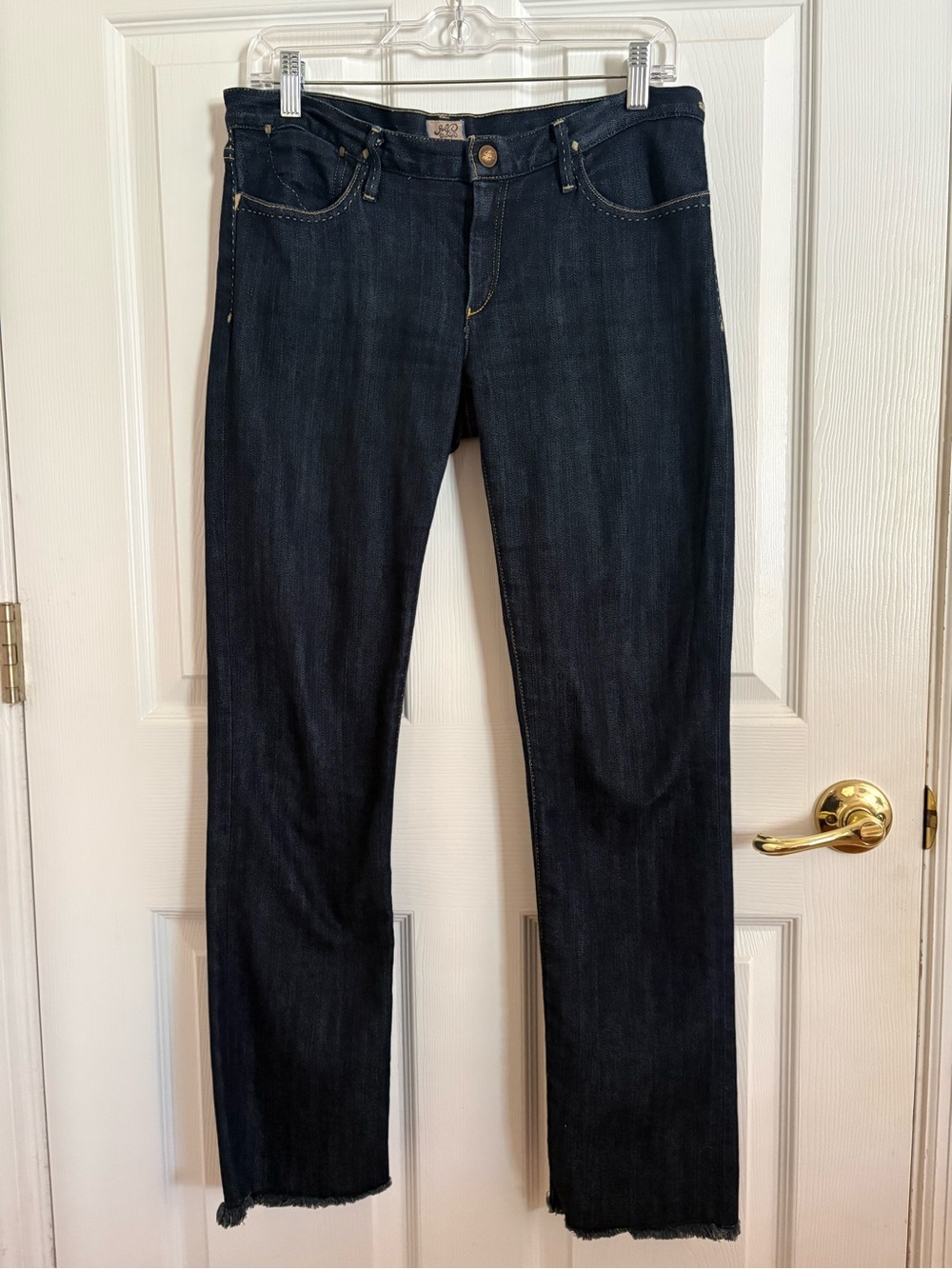 Gold Sign Dark Wash Women's Straight-Leg Jeans